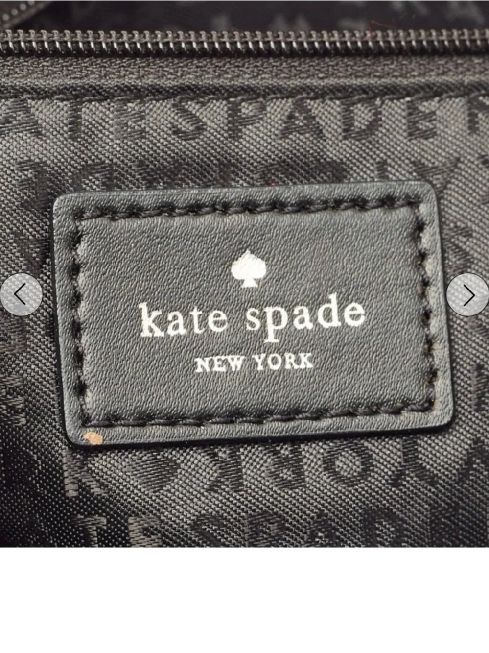 kate spade Black Patent Crossbody with Gold Chain